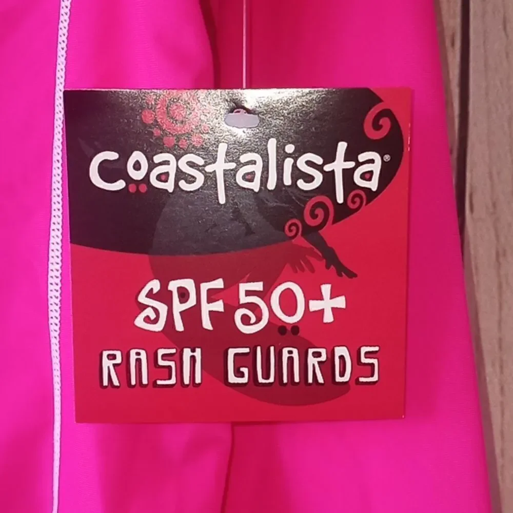 Girls Rash Gaurd Montana Logo Swim Shirt Swimsuit Bathing Suit Size 10/12